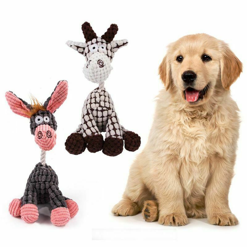 Funny Pet Puppy Chew Squeaker  Toys Teeth