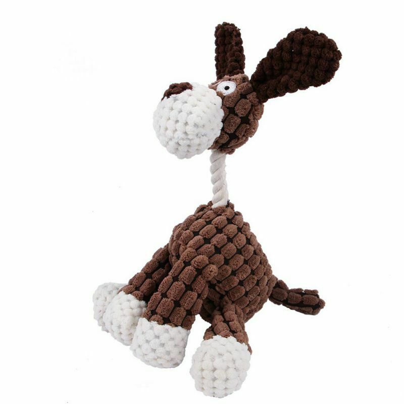 Funny Pet Puppy Chew Squeaker  Toys Teeth