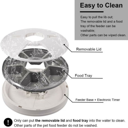Automatic Food Dispenser Timed Food Bowl Music