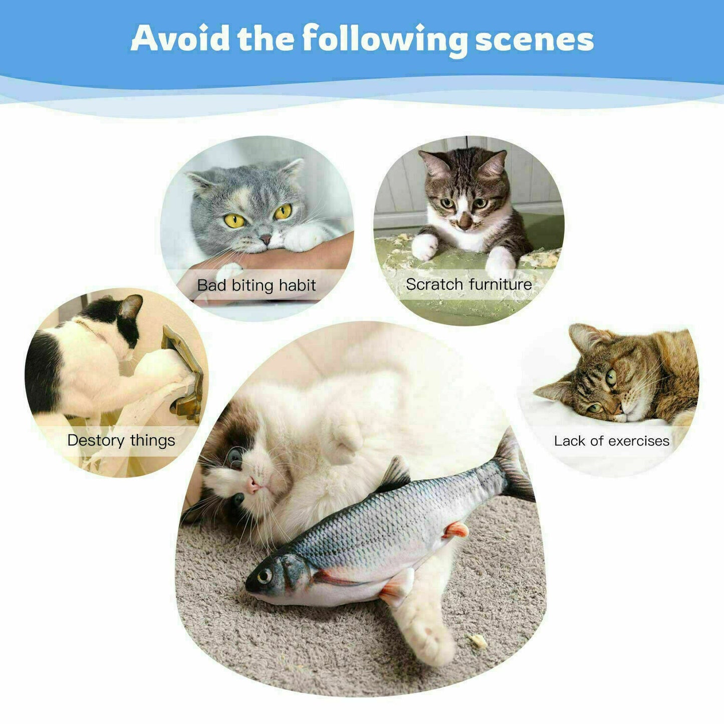Electric  Realistic Interactive Kicker Jumping Dancing Kitten Toys