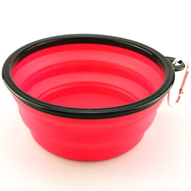 1000ML Pet Bowl Folding Silicone Travel Pet Bowls