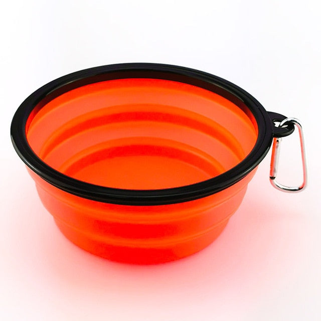 1000ML Pet Bowl Folding Silicone Travel Pet Bowls