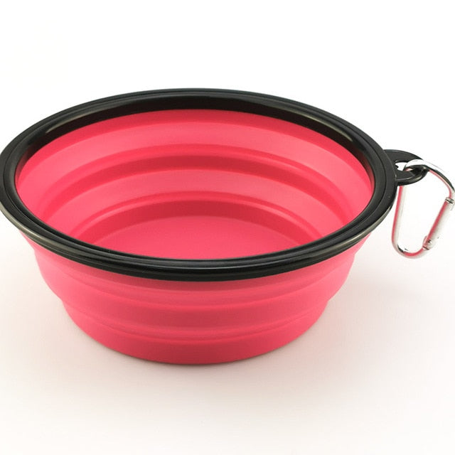 1000ML Pet Bowl Folding Silicone Travel Pet Bowls