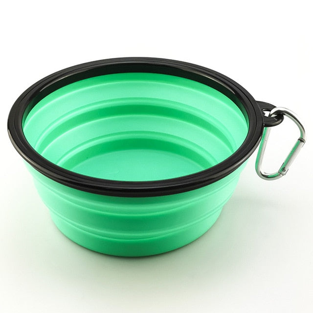 1000ML Pet Bowl Folding Silicone Travel Pet Bowls