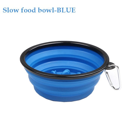 1000ML Pet Bowl Folding Silicone Travel Pet Bowls