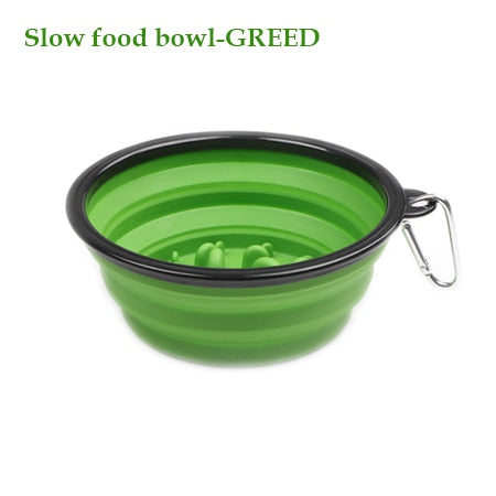 1000ML Pet Bowl Folding Silicone Travel Pet Bowls