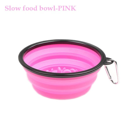 1000ML Pet Bowl Folding Silicone Travel Pet Bowls