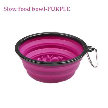 1000ML Pet Bowl Folding Silicone Travel Pet Bowls