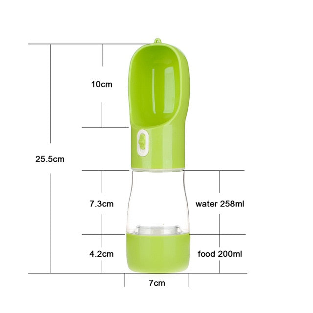 Portable Pet Water Bottle Feeder Bowl