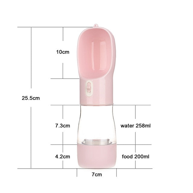 Portable Pet Water Bottle Feeder Bowl