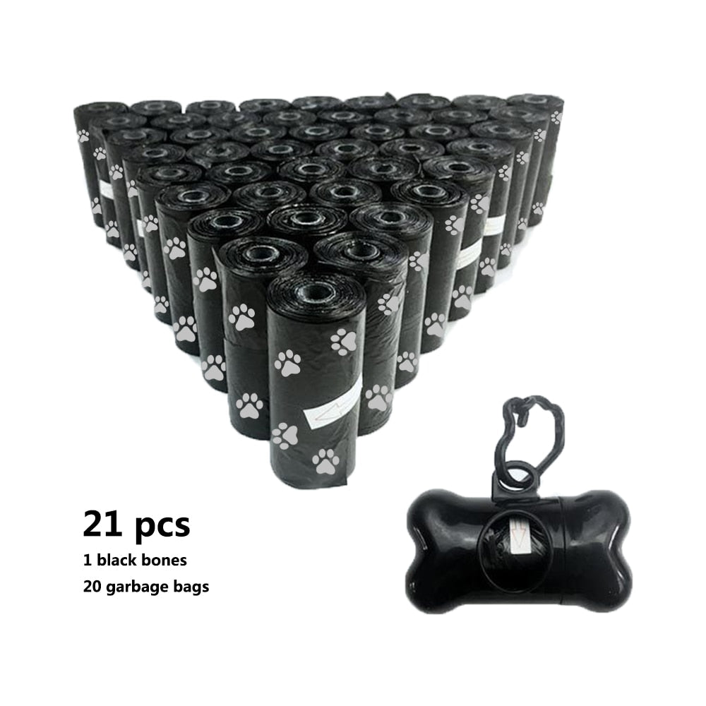 21 Pcs. Printed Dog Waste Bags